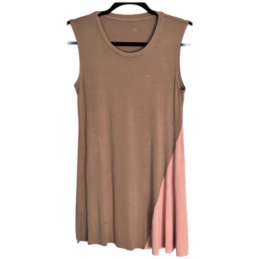 LOGO By Lori Goldstein Women’s Sleeveless Brown & Pink Top - Size XS - Pre-Loved